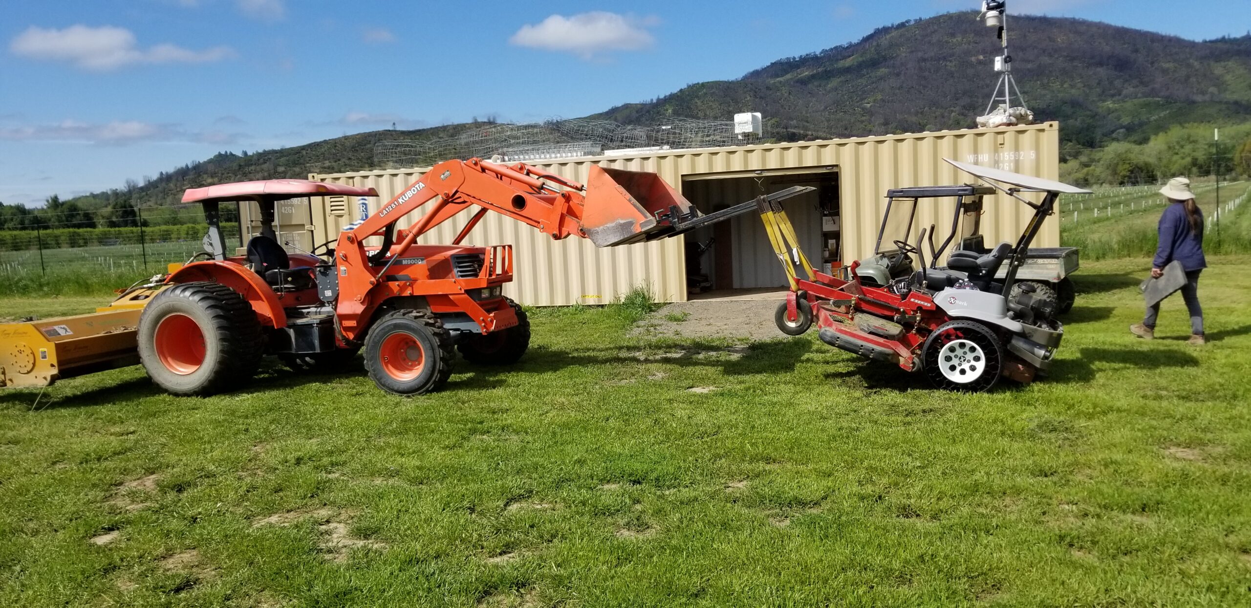 Tractor and Mower